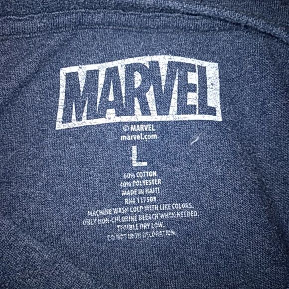 Marvel Comics Deadpool short‎ sleeve Unisex Heathered Blue T-Shirt L - Picture 5 of 5